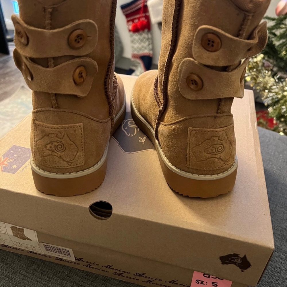 SOLD💜Aussie Marino Philippa boot Sz. W5 Color: Chestnut - Picture 6 of 8